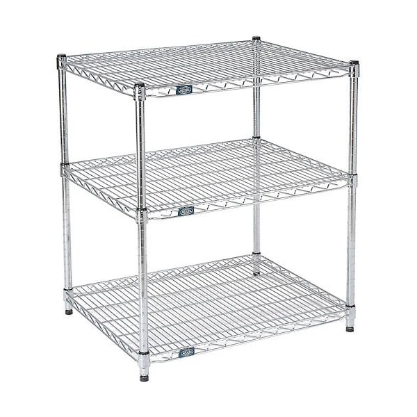 Nexel ESD, 2 Tier, Wire Shelving Starter Unit, 30W x 14D x 34H 14303ESD2 - main